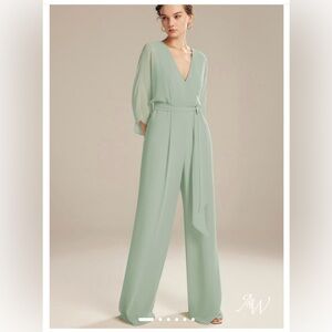AW Bridal Flossie Jumpsuit Sage Green Size 6